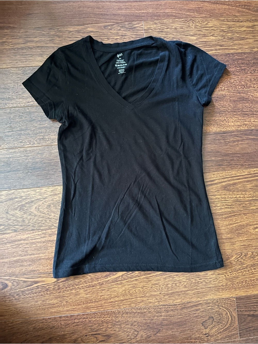 Classic Black V-Neck Women's Tee
